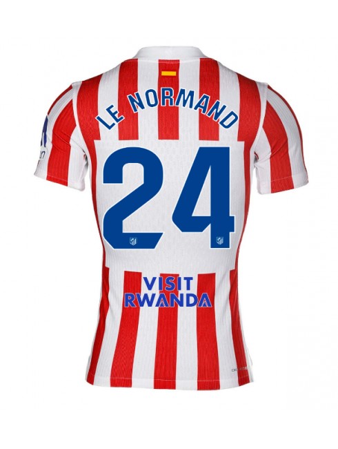 Moški Nogometna dresi replika Atletico Madrid Robin Le Normand #24 Domači 2025-26 Kratek rokav Moški Nogometna dresi replika Atletico Madrid Robin Le Normand #24 Domači 2025-26 Kratek rokav
